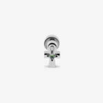 Ankh-Piercing mit Smaragd