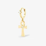 Creole-Ohrring mit Ankh-Motiv